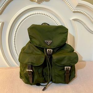 Nylon Back Pack Prada Knapsack: Auth